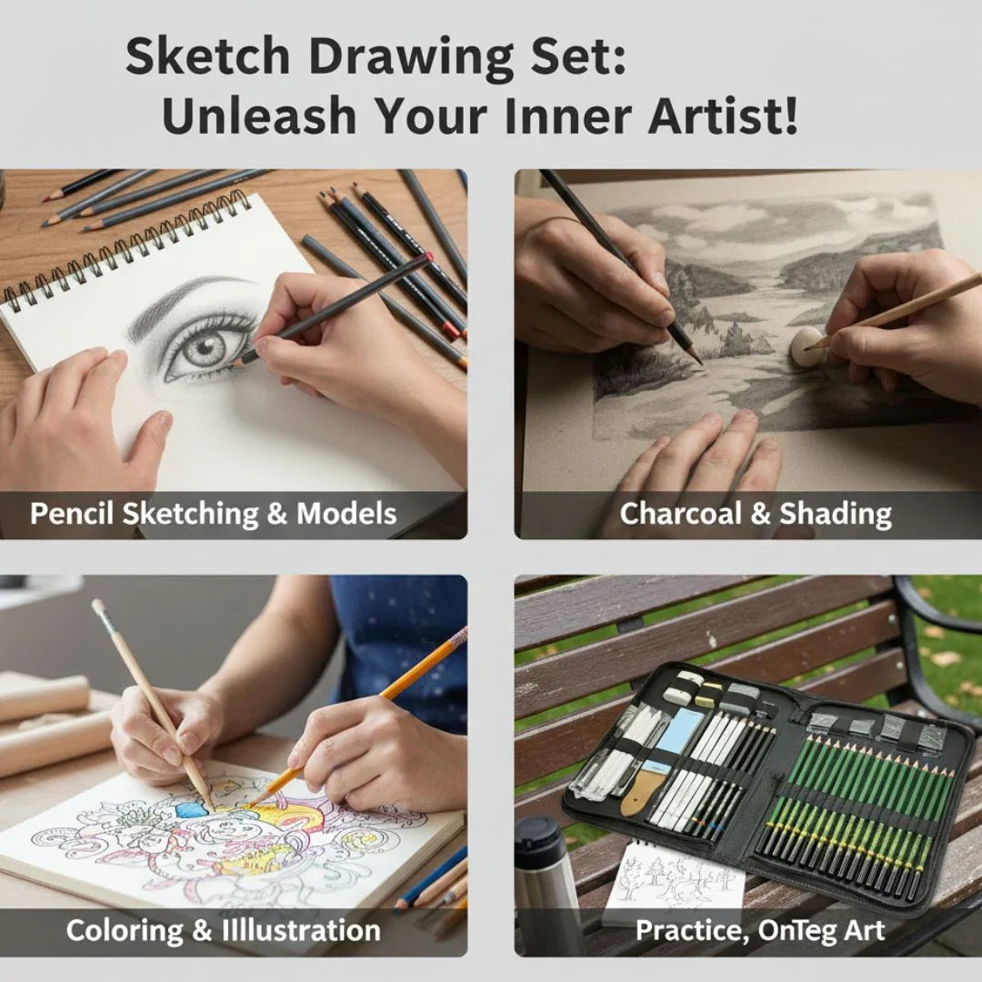 Professional Sketching & Drawing Art Set | Complete Artist Kit