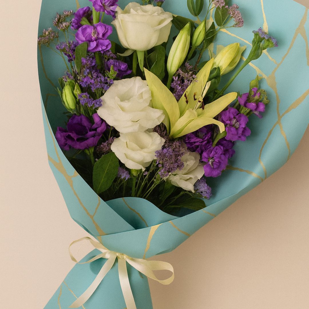 Premium Marble Printed Plastic Wrapping Paper | Pack of 20 Shee