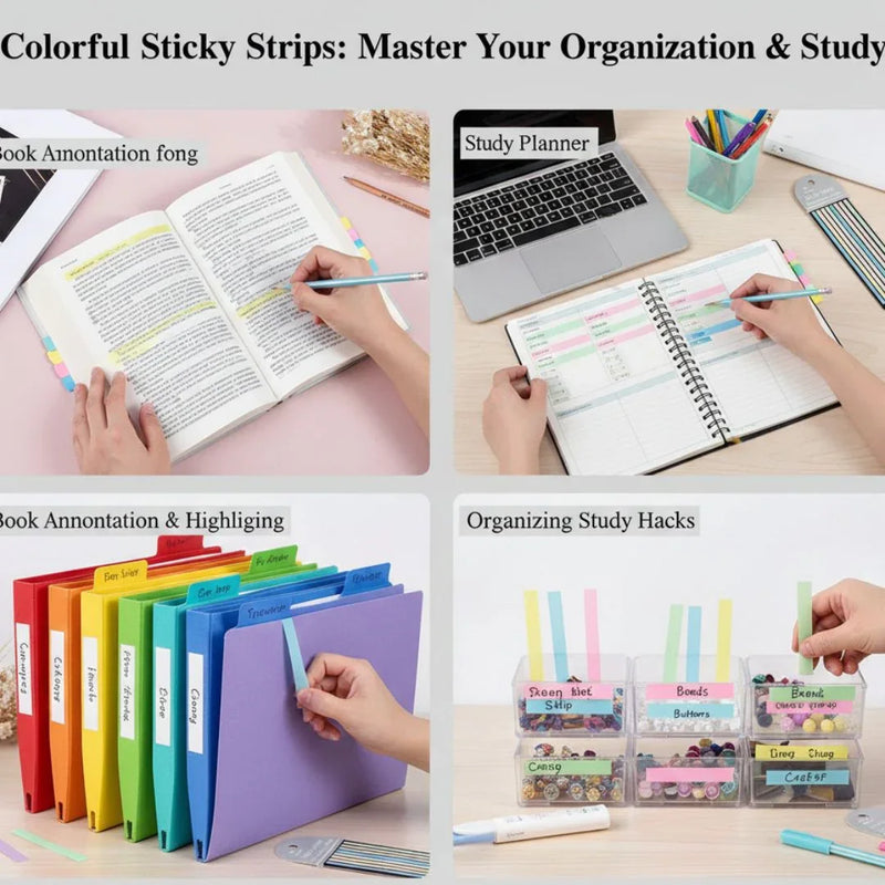 Pastel Long-Length Sticky Notes | 160 Sheets Premium (88201)