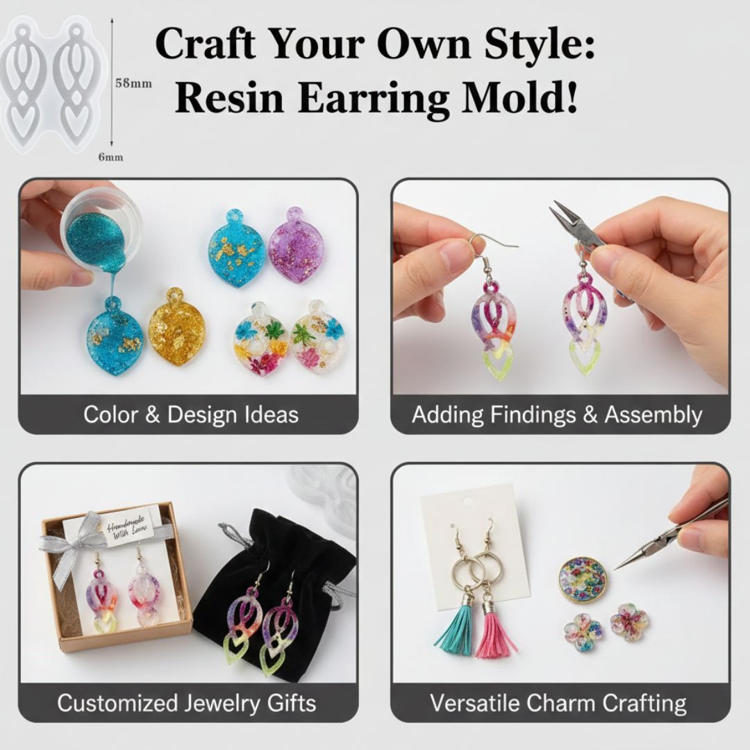 MG Traders 1 Resin Art & Supplies Rm2061 Silicon Mould (5X5.6Cm)