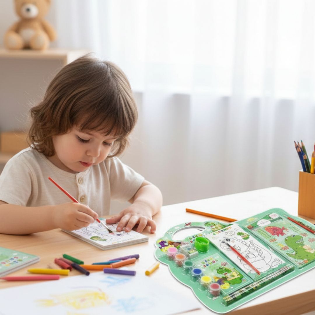 Cute Panda Stationery Set | Pencil Box, Ruler & Scissors for Kids l Pack of 1