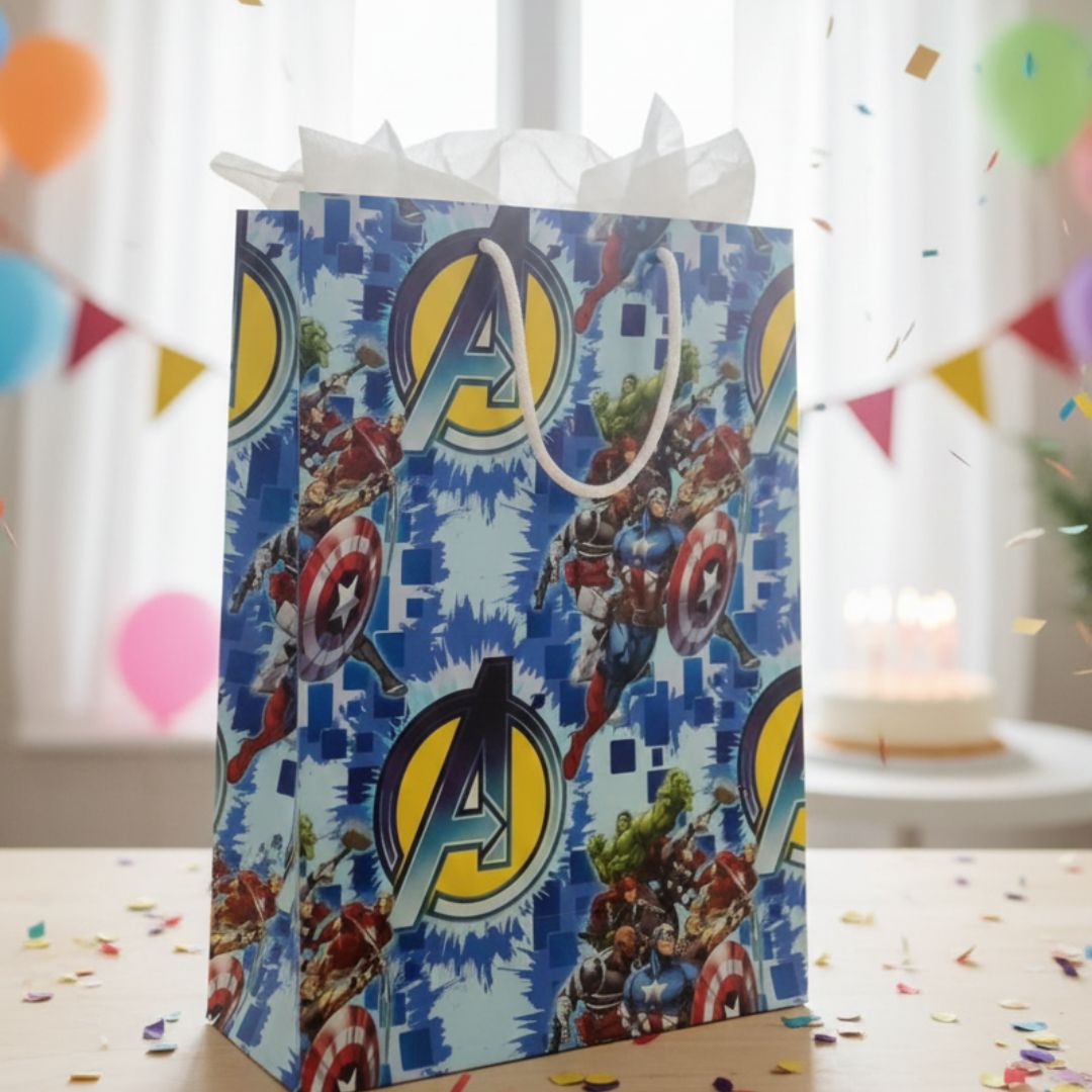 Avengers Gift Bag | Superhero Return Gift Bag (Big Size) l Pack of 1 bag