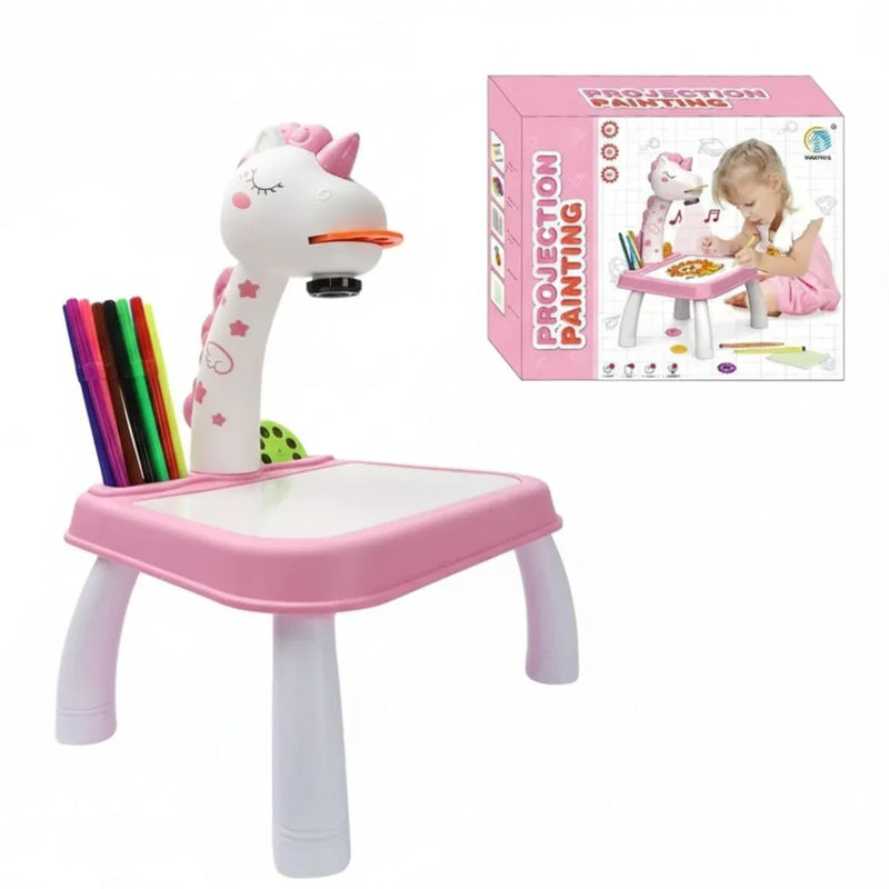 Unicorn Projector Drawing Table for Kids