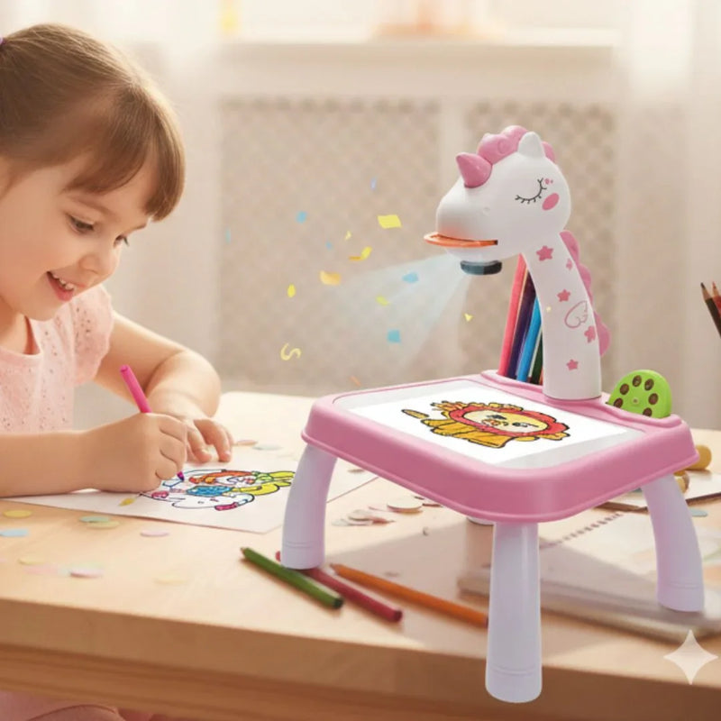 Unicorn Projector Drawing Table for Kids