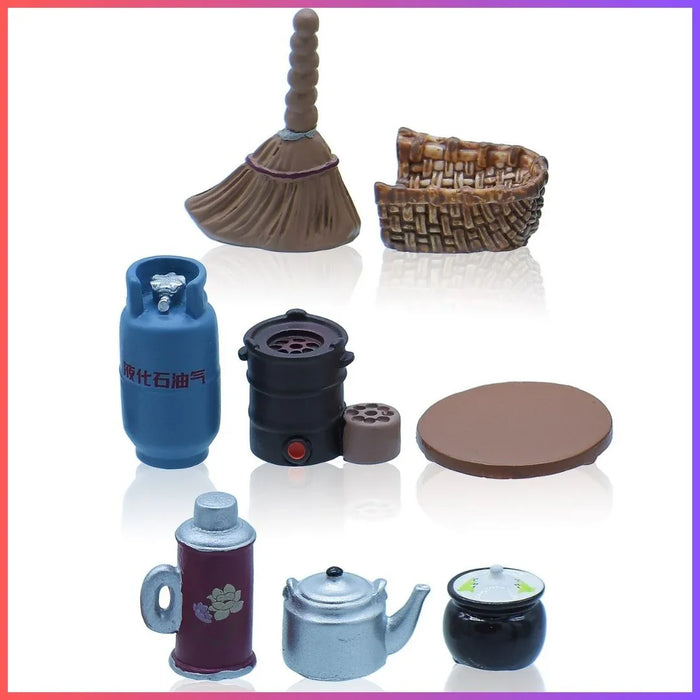 Miniature Model Kitchen Set 8Pcs