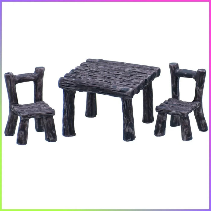 Miniature Model Dining Table Set 1Pcs (3 Pieces Included)