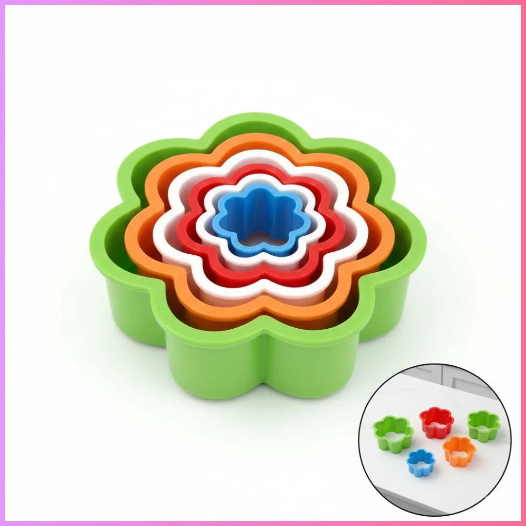 (Buy 1 Get 1 Free) Flower Clay Model Set Plastic | Pack of 1 Contains 5 Pcs