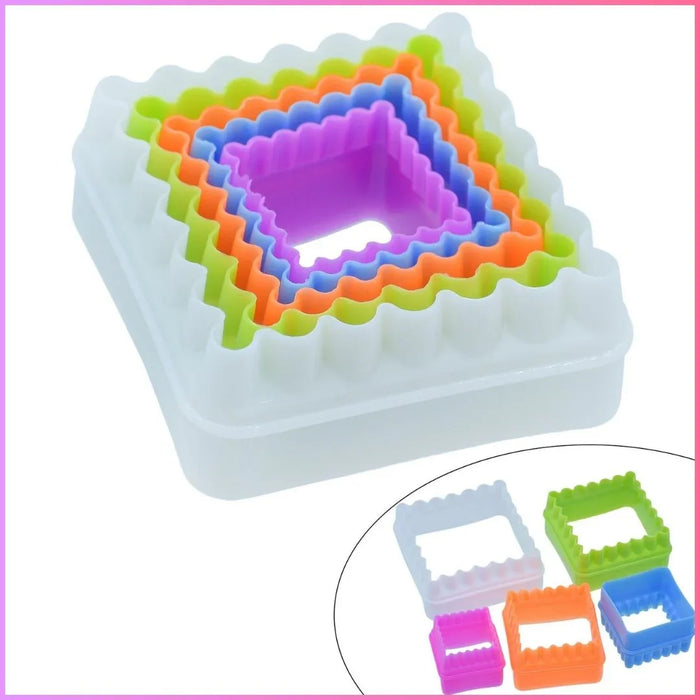 Square Clay Model Set Plastic l Pack of 1 contains 5 pcs