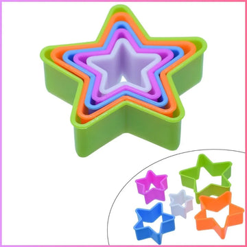 Clay Model Set – Plastic Star Cutters l Pack of 1 contains 5 pcs