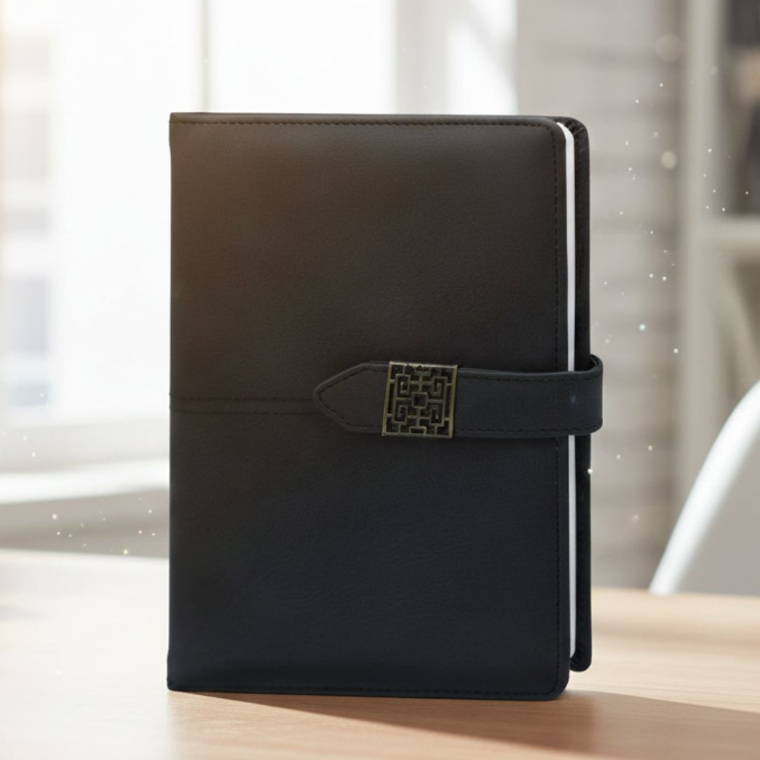 Premium A5 Business Diary Black l Ruled l  Pack of 1