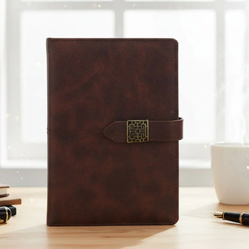 Premium A5 Business Diary Brown l Ruled l  Pack of 1