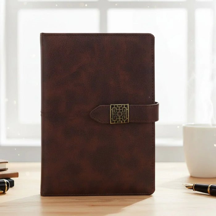 Premium A5 Business Diary Brown l Ruled l  Contains of 1
