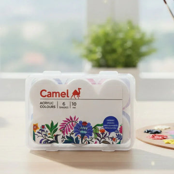Camel Acrylic Colours Set | 6 Shades (pack of 1)