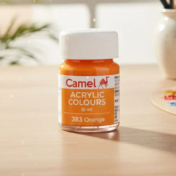 Camel Acrylic Colour Orangr 15ml ( 1 bottel)