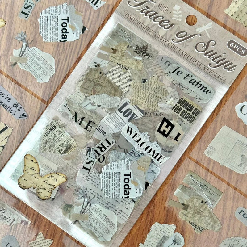 (Pack of 2) Premium Journal quote Sticker Memory Walk l Pack of 1 contains 6 sheets