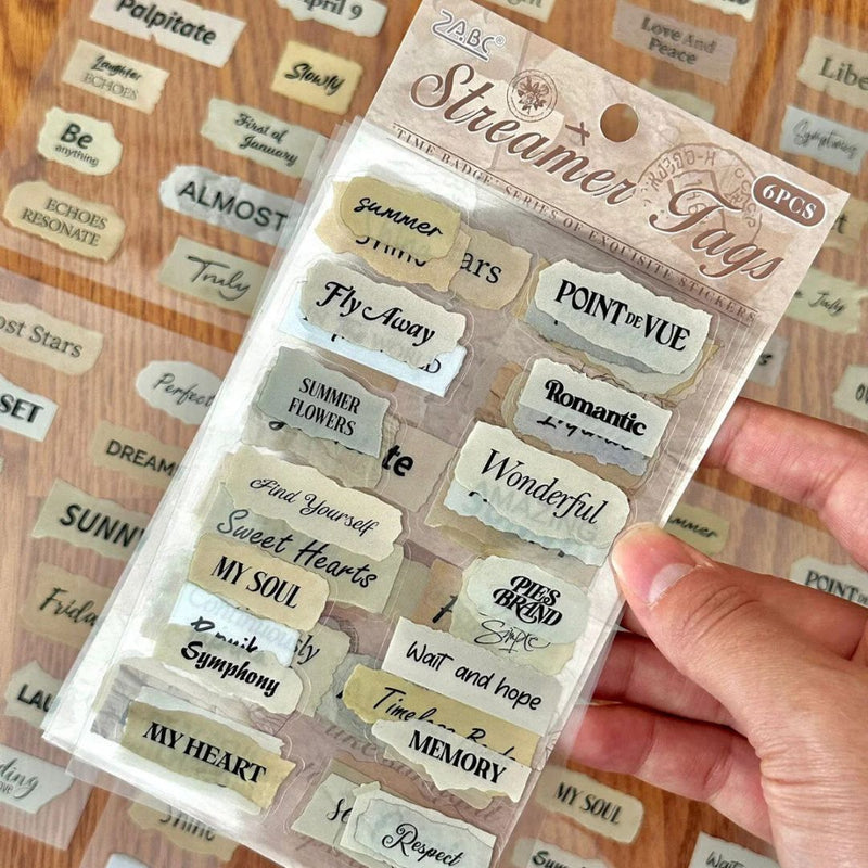 (Pack of 2) Premium Journal quote Sticker Memory Walk l Pack of 1 contains 6 sheets