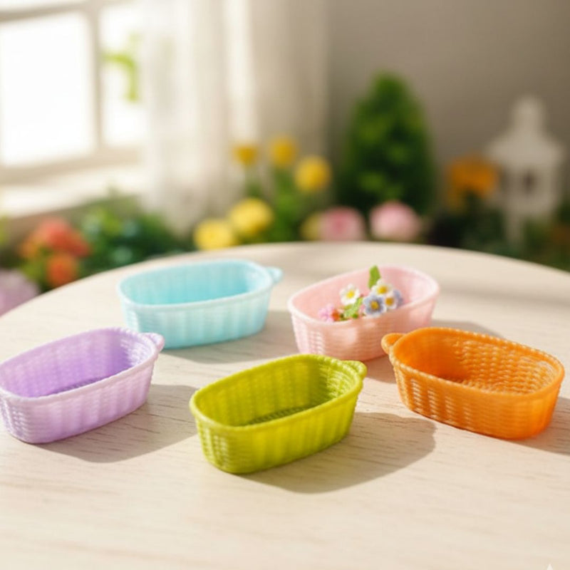 Cute  Colorful Miniature Basket Set l Pack of 1 contains 4 basket