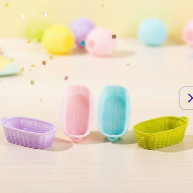Cute  Colorful Miniature Basket Set l Pack of 1 contains 4 basket