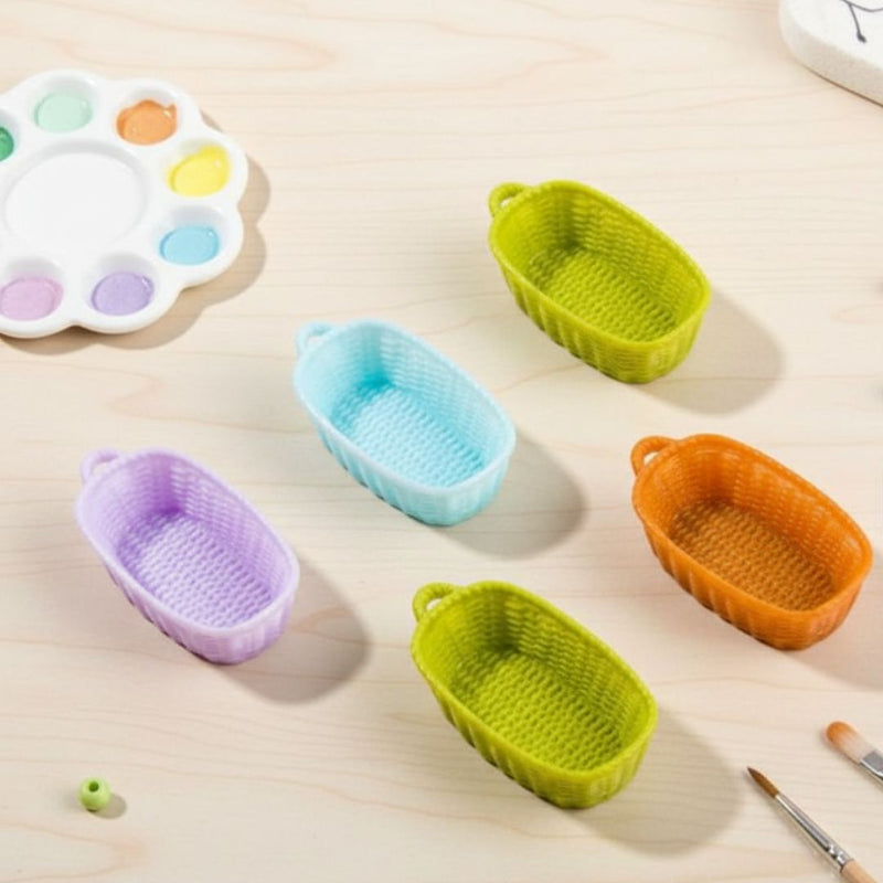 Cute  Colorful Miniature Basket Set l Pack of 1 contains 4 basket