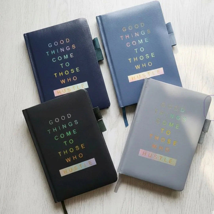 Hardbound Notebook A5 Good Things Come to Those Who Hustle l Pack of 1