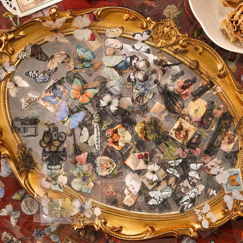 Butterfly Wings Decorative Stickers Box l Pack of 1 contains 100 sheets