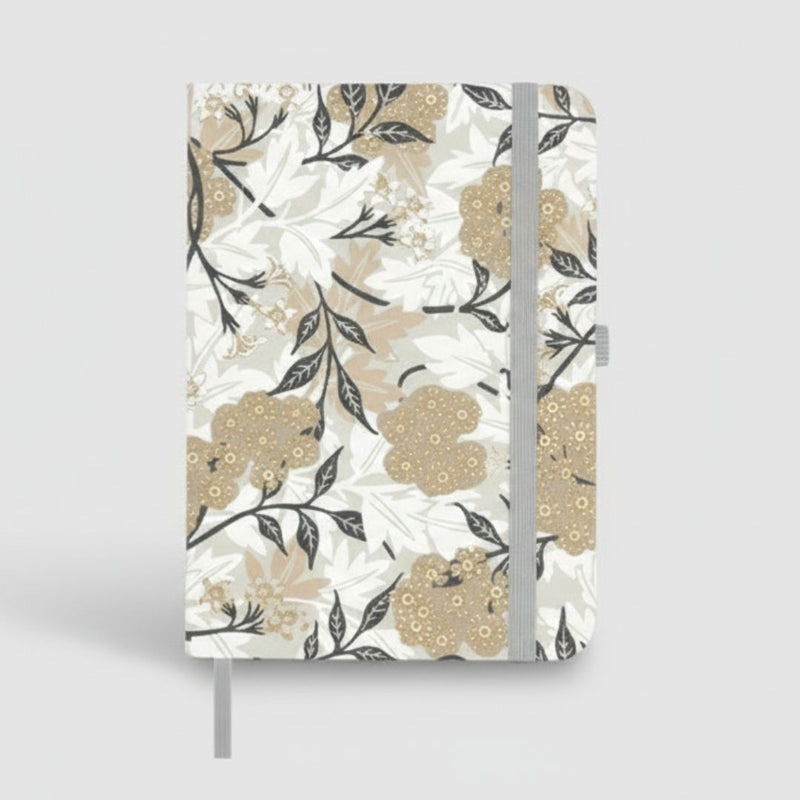 A7 Vintage Floral Mini Diary | Pocket Size Journal 10.5 × 7.5 cm (pack of 1)
