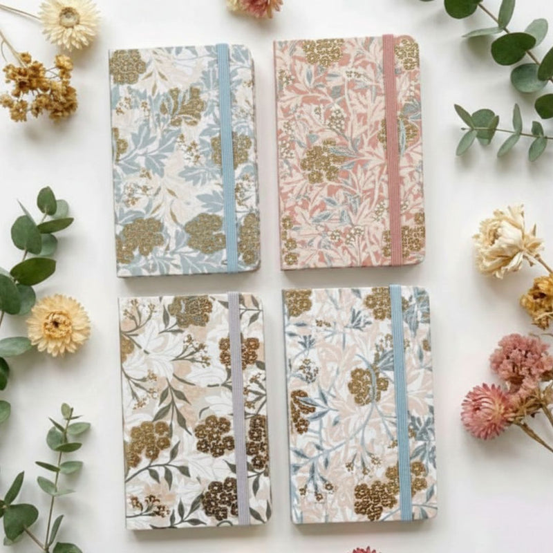 A7 Vintage Floral Mini Diary | Pocket Size Journal 10.5 × 7.5 cm (pack of 1)
