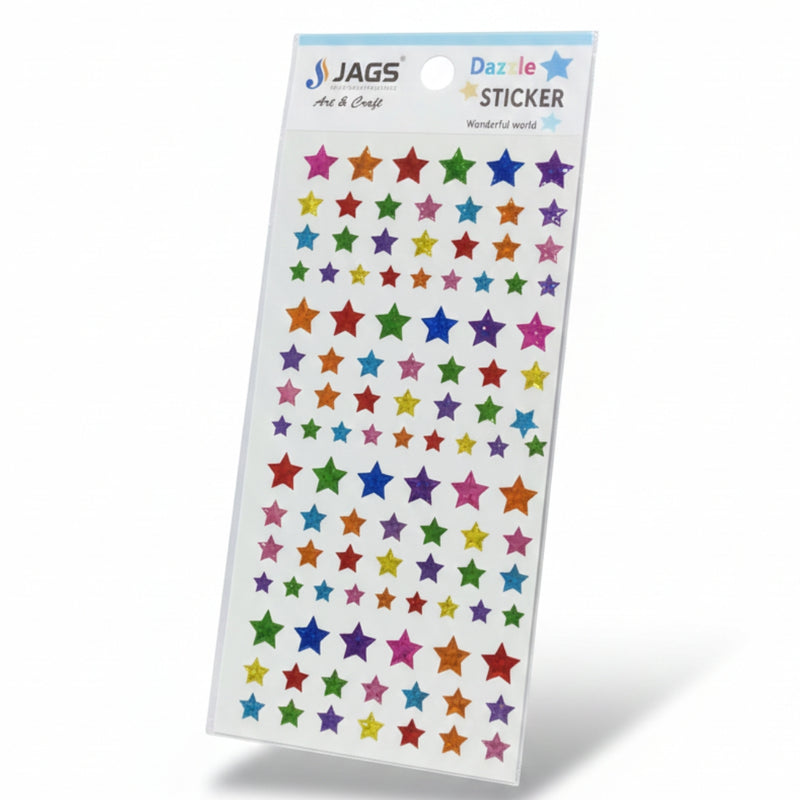 3D Sticker Star Mix Colour l Pack of 1