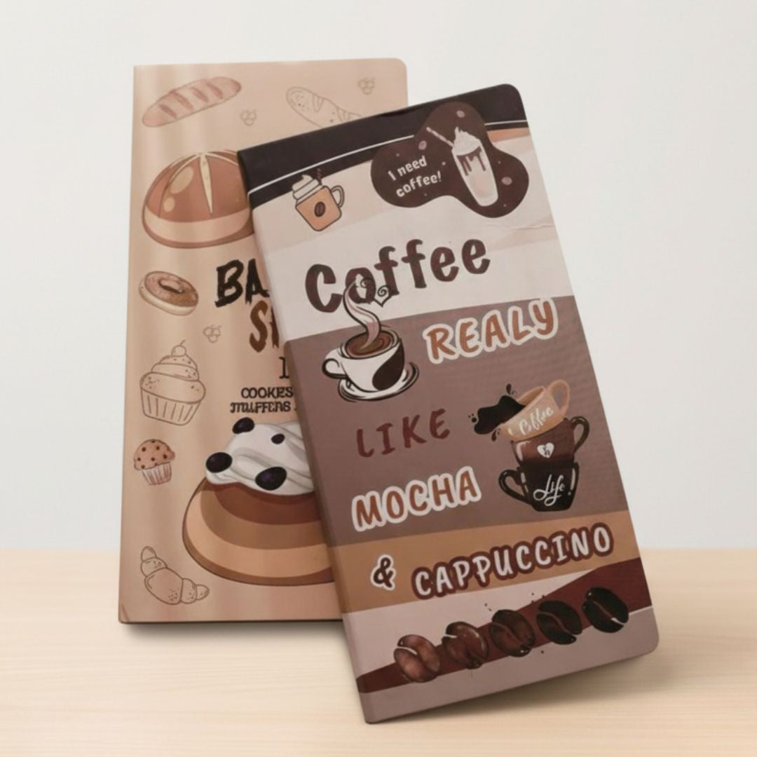 (440 sticky notes ) Coffee or Bakery Printed Sticky Notes l Pack of 1 contains 11 design x40 each