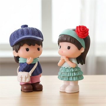 Miniatures Cute Girl & Boy (2pcs) Pack of 1