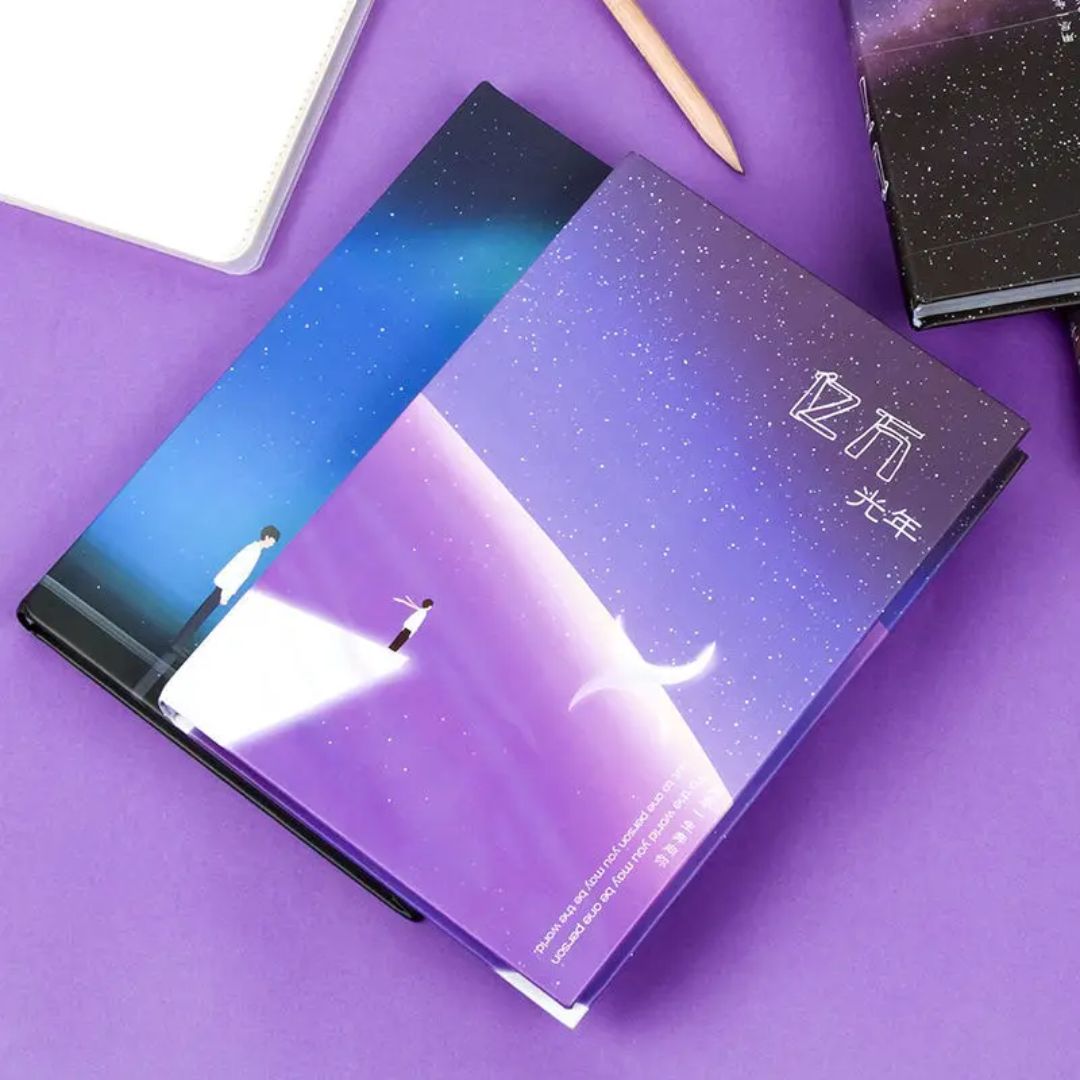 Starry Sky A5 Journal Notebook  | Glow Cover | Pack of 1 Diary