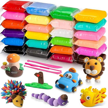 Dry Clay Colorful Children Soft Clay, Creative Art & Crafts l  Pack of 1