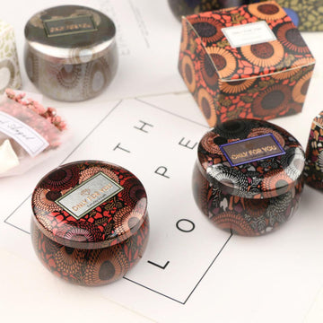 Mandala Metal Tin Box Design Round l  7x5cm l  Pack of 1