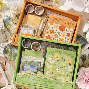 Premium Vintage Floral Sea Retro Journaling planner kit  l Journaling and scrapbooking l Pack of 1 kit