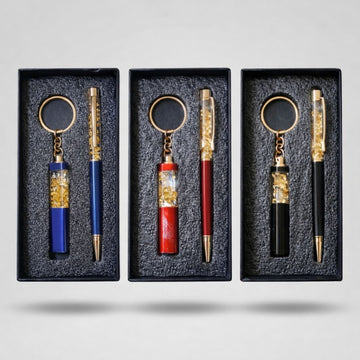 Crystal Pen & Foiled Keychain Gift Set | Pack Of 1