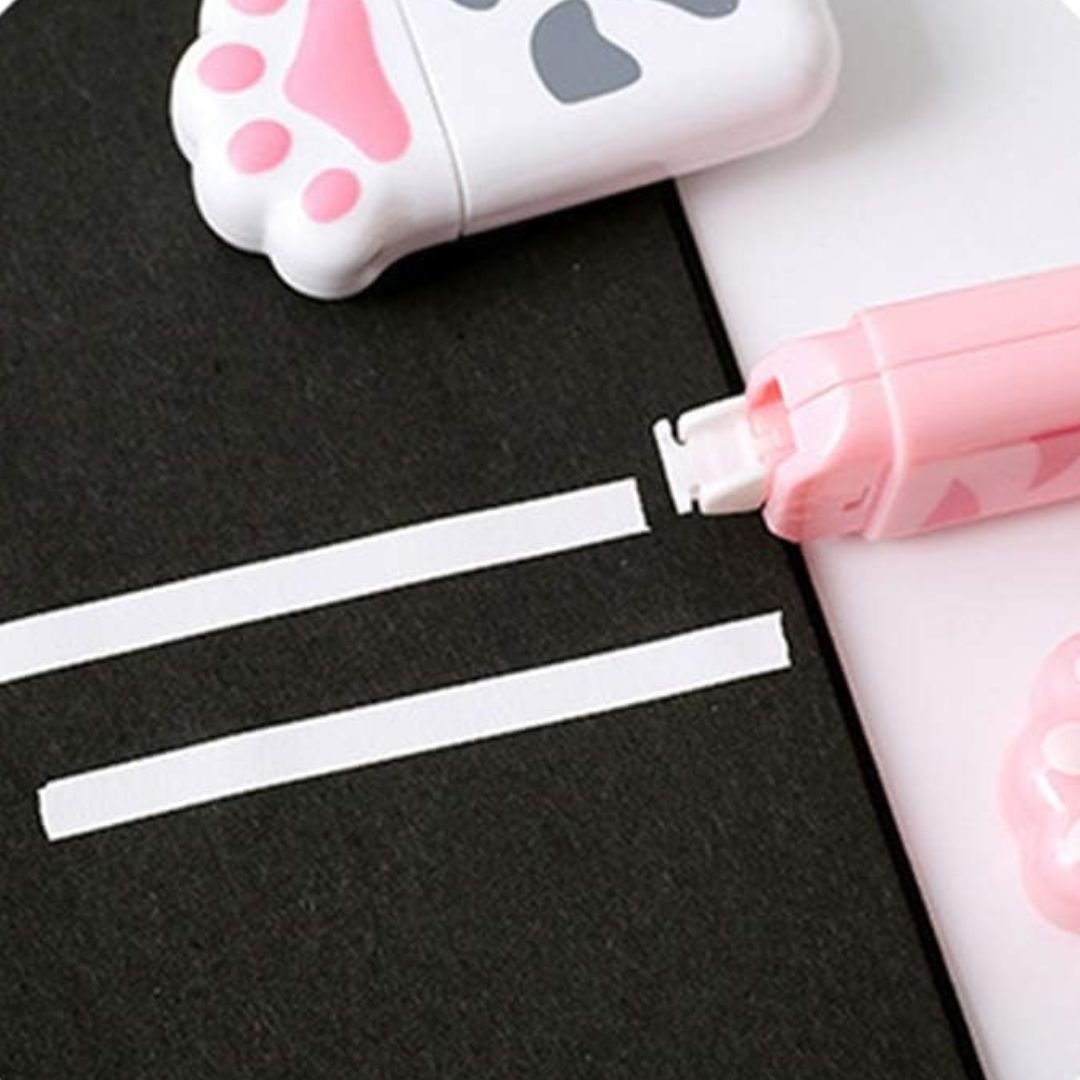 Cute Paw Design Correction Tape | Kawaii Stationery | Pack Of 1