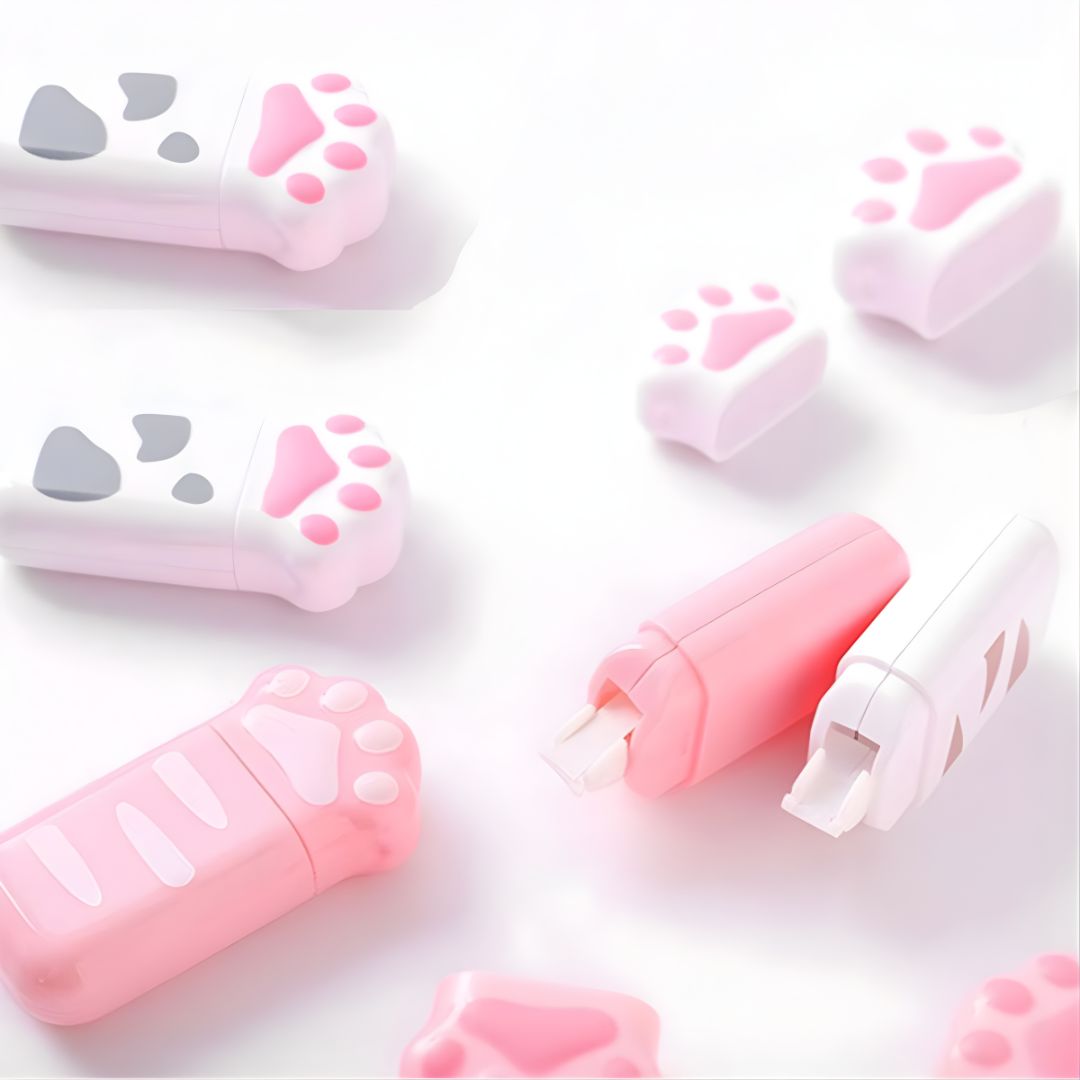 Cute Paw Design Correction Tape | Kawaii Stationery | Pack Of 1