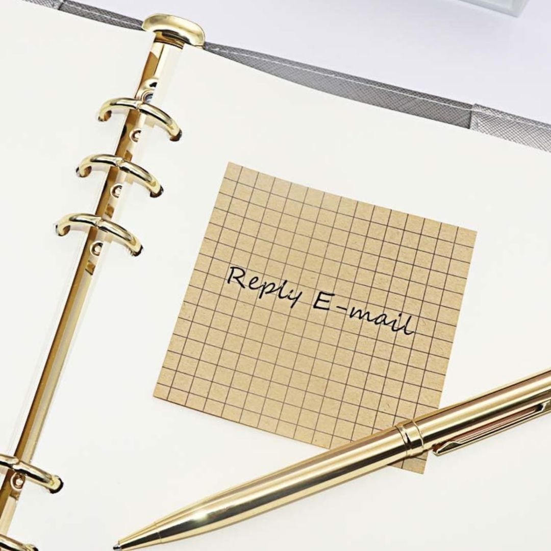 (Buy 1 Get 1 Free ) Premium Brown Grid Sticky Notes | Pack of 1 contains 80 Sheets