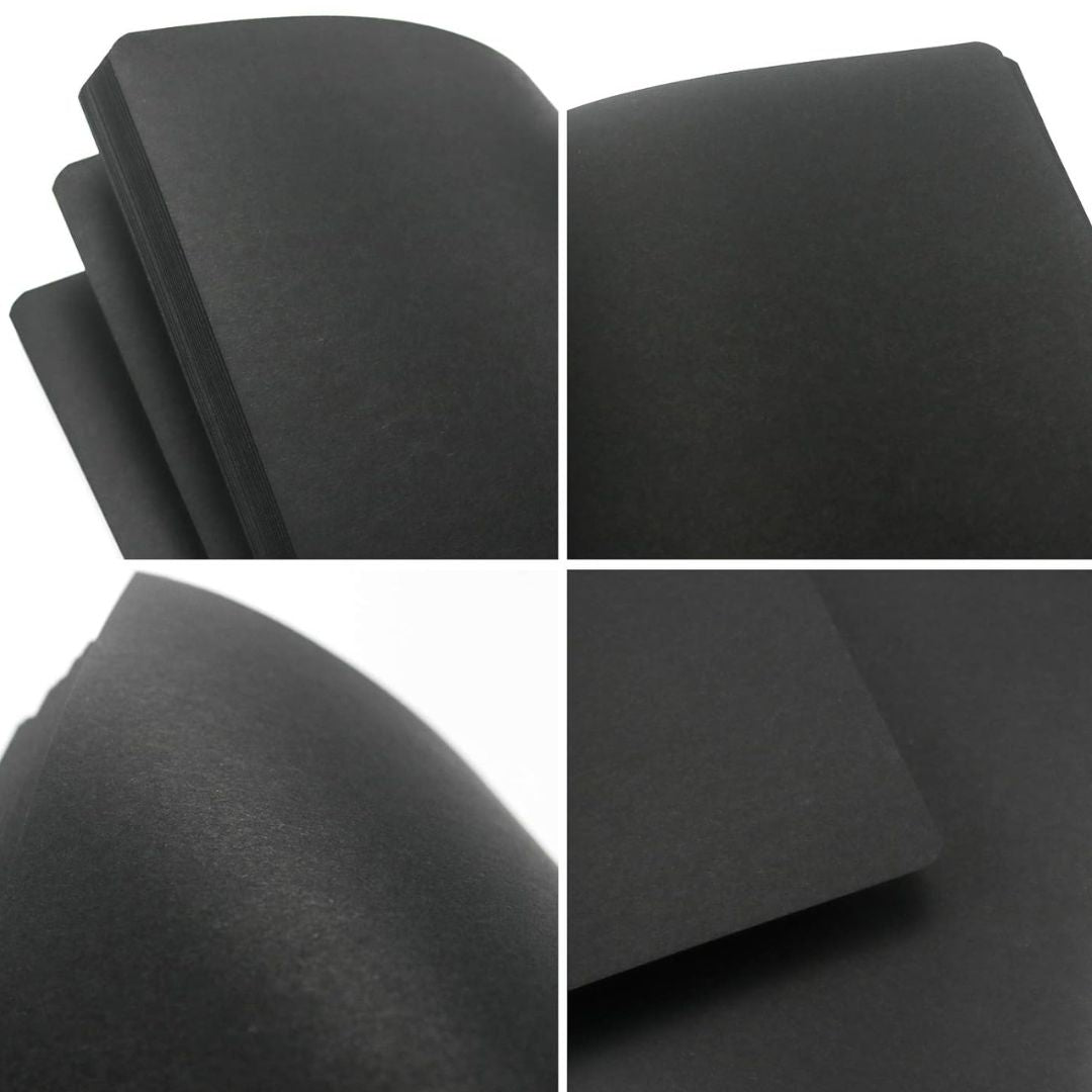 Premium Spiral A6 Black Space Aesthetic Notebook | Pocket Spiral Diary | Pack of 1