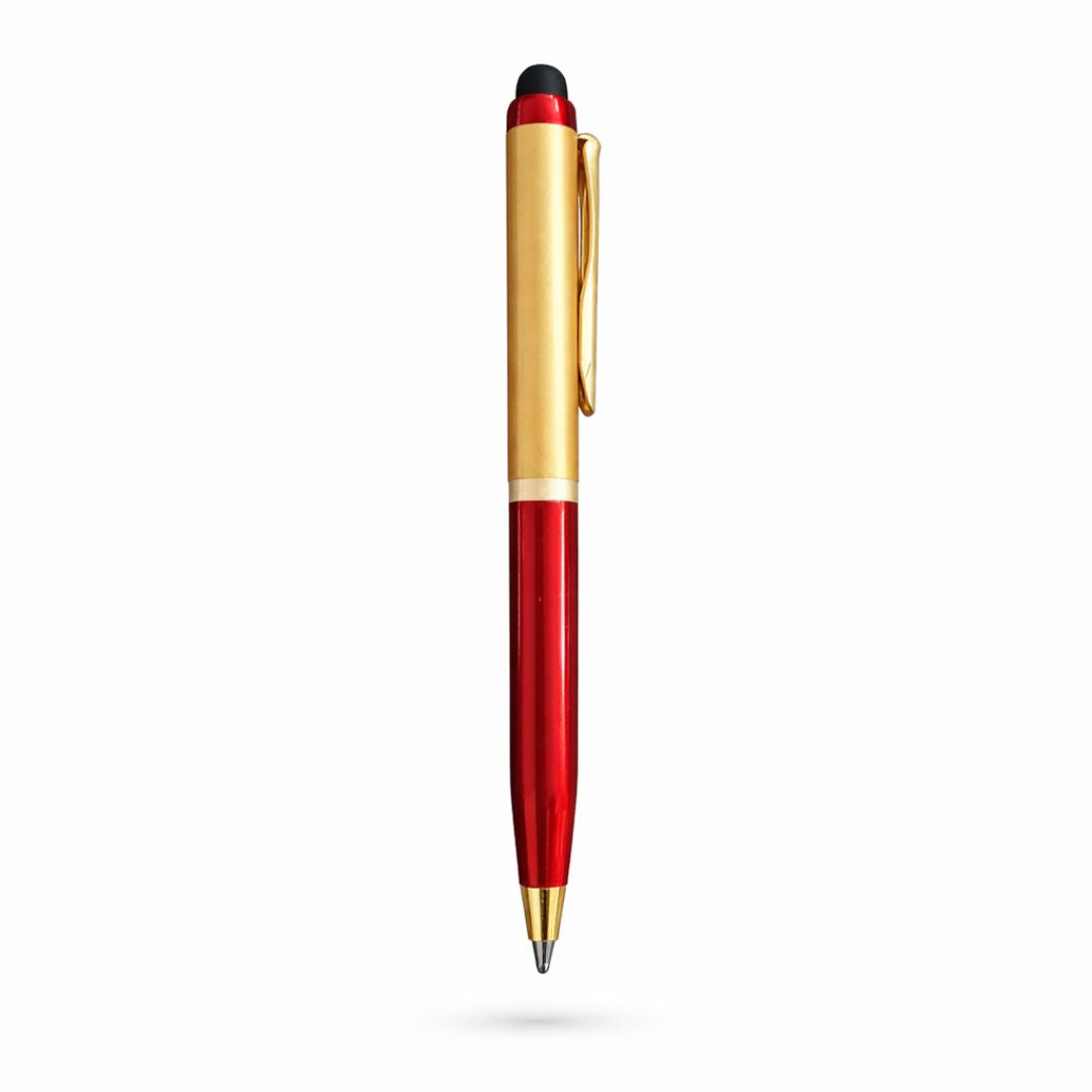 Metallic Gold Dual Tone Mini Ball Pen with Gold Clip | Pack Of 1