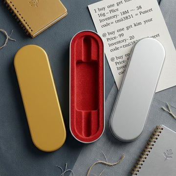 Premium Single Pen  Box | Velvet Lined Metal Case | Luxury Pen Storage Box | Pack Of 1