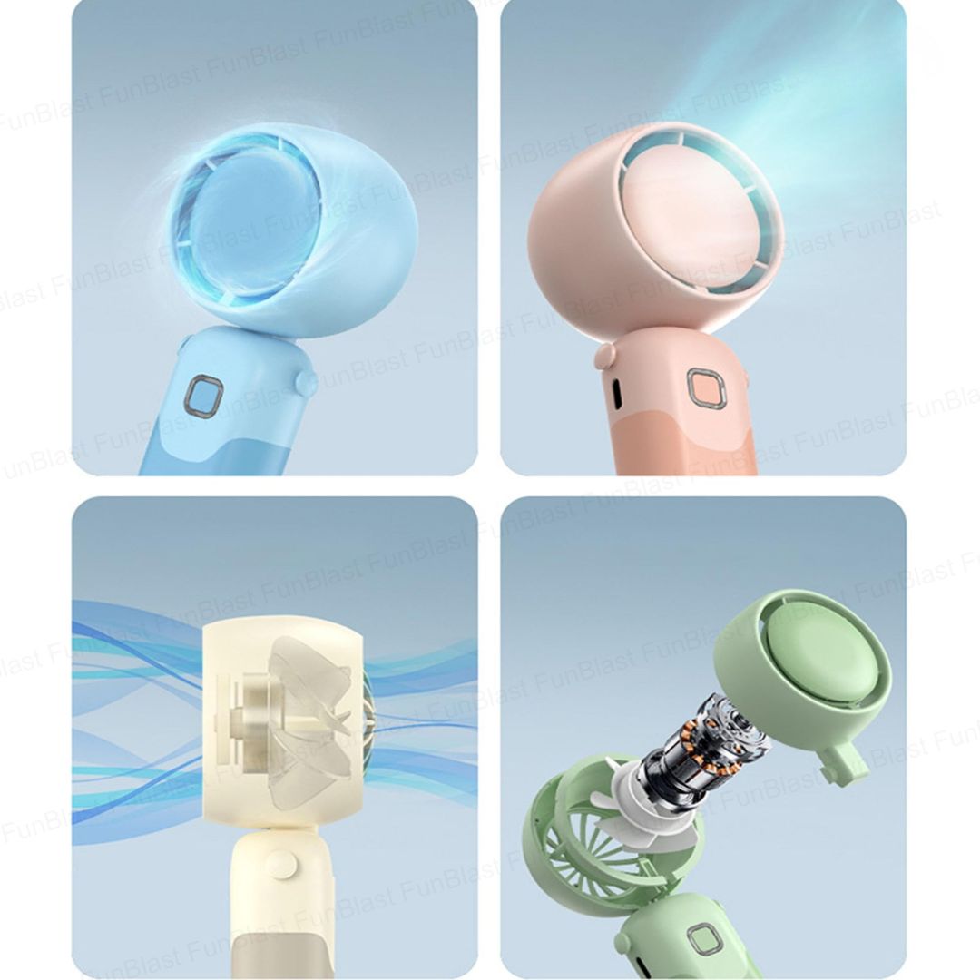 Mini Portable Fan with Phone Stand | Adjustable Cooling Fan | Pack of 1