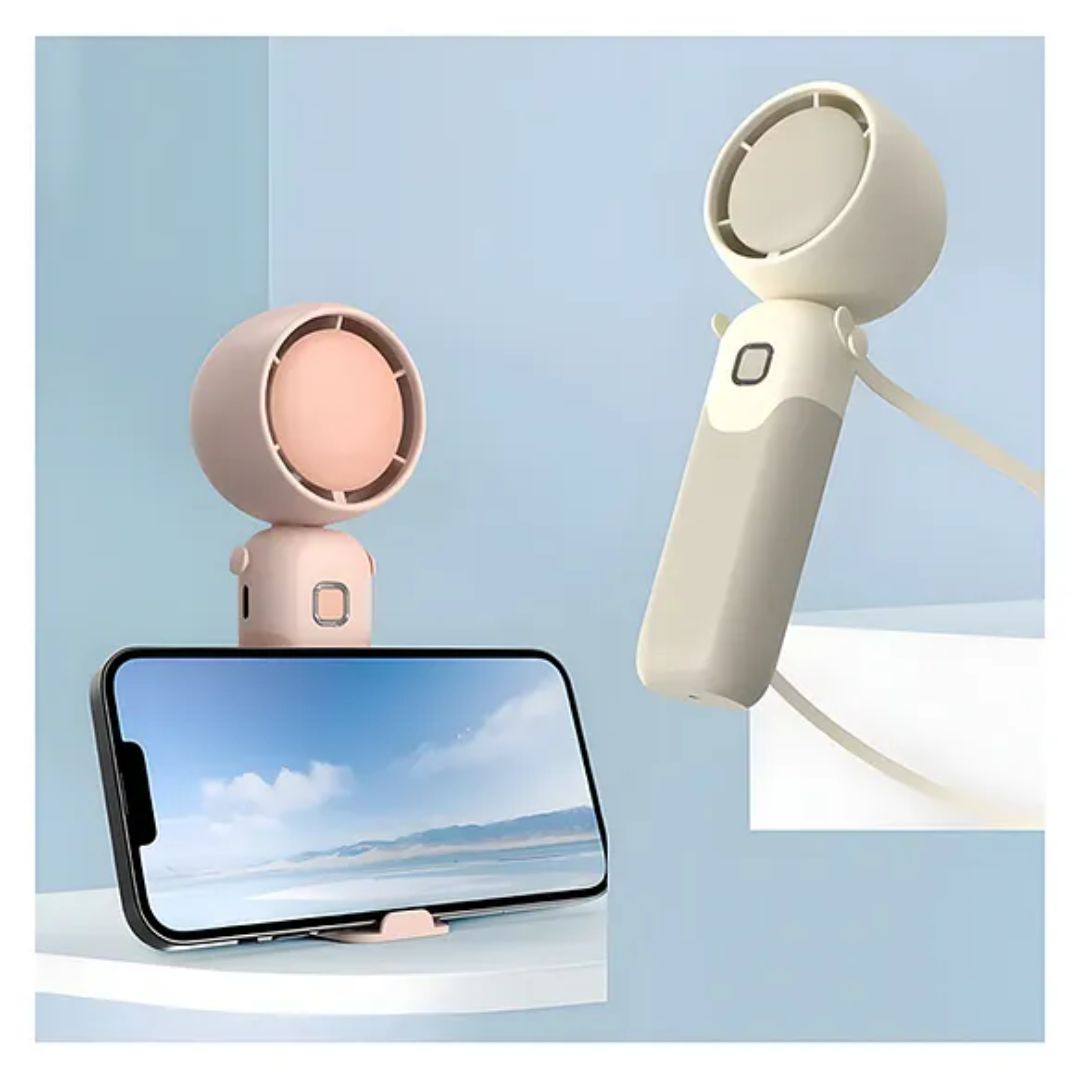 Mini Portable Fan with Phone Stand | Adjustable Cooling Fan | Pack of 1