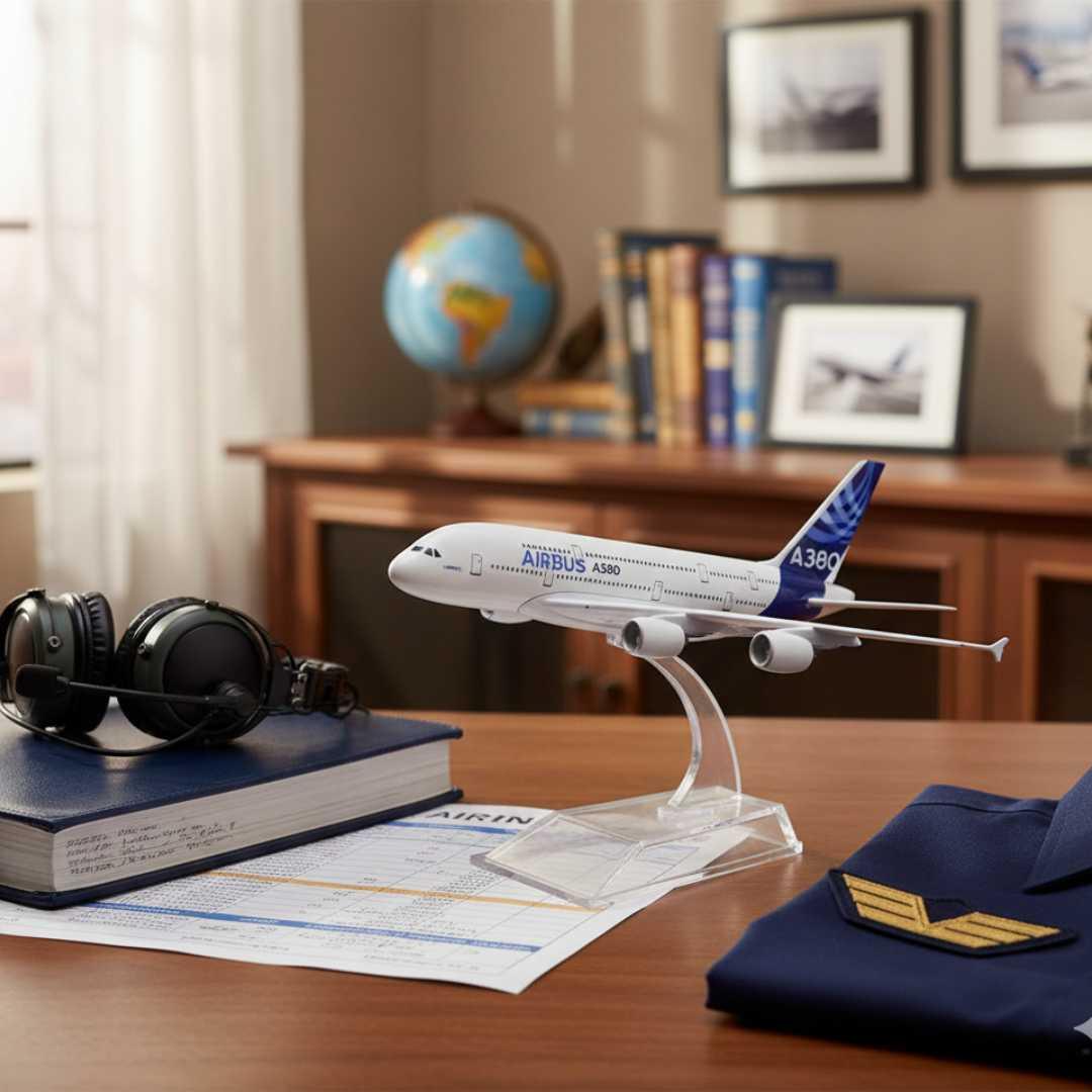 Big Airbus A380 Aircraft Model with Display Stand – AIRBUS