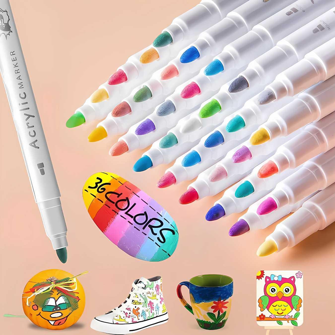 Acrylic Paint Markers – Multi-Surface Art Pens for Resin, Wood, Canvas & More I Limited edition