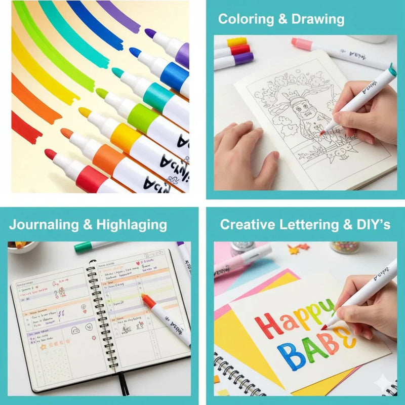 Acrylic Marker Pen 12 Colour  Code  940054