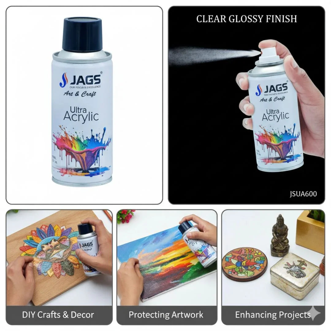 Crystal Clear Brilliance: Spray Ultra Acrylic 150ml Clear Glossy - Contain 1 Unit