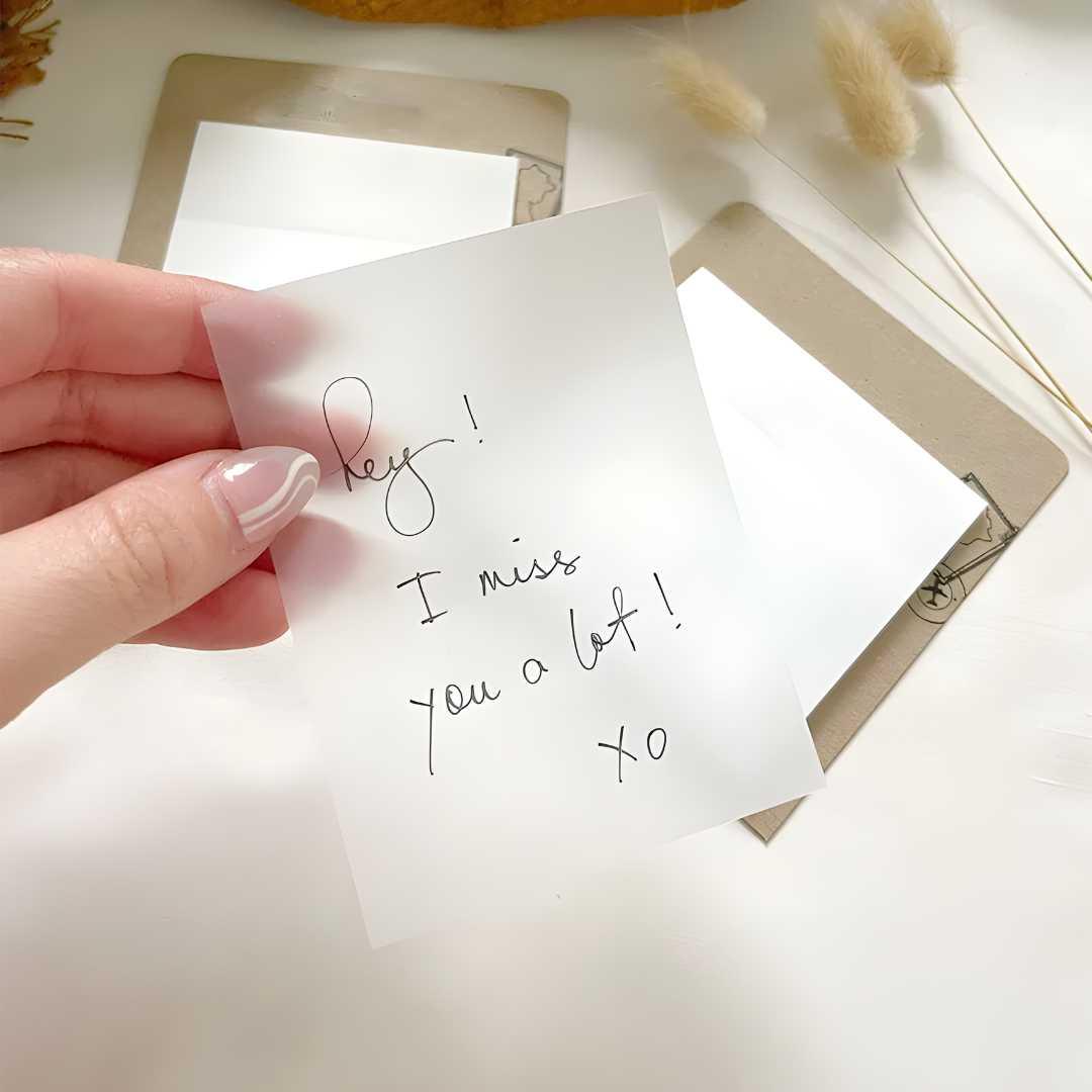 (Price Drop Offer) Transparent sticky notes 2x3 inches (Pack of 40-50 sheets)