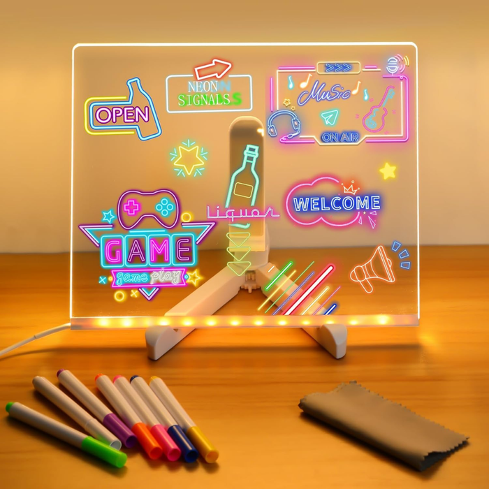 DIY Glow Message Board Lamp | Acrylic LED Night Light l Pack of 1