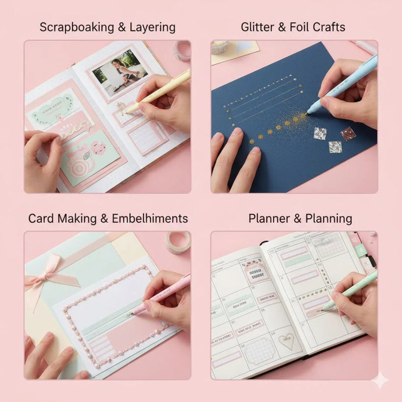 (Buy 1 Get 1 Free) Glue Pen – Transparent, Quick-Dry Adhesive for DIY & Craft Projects